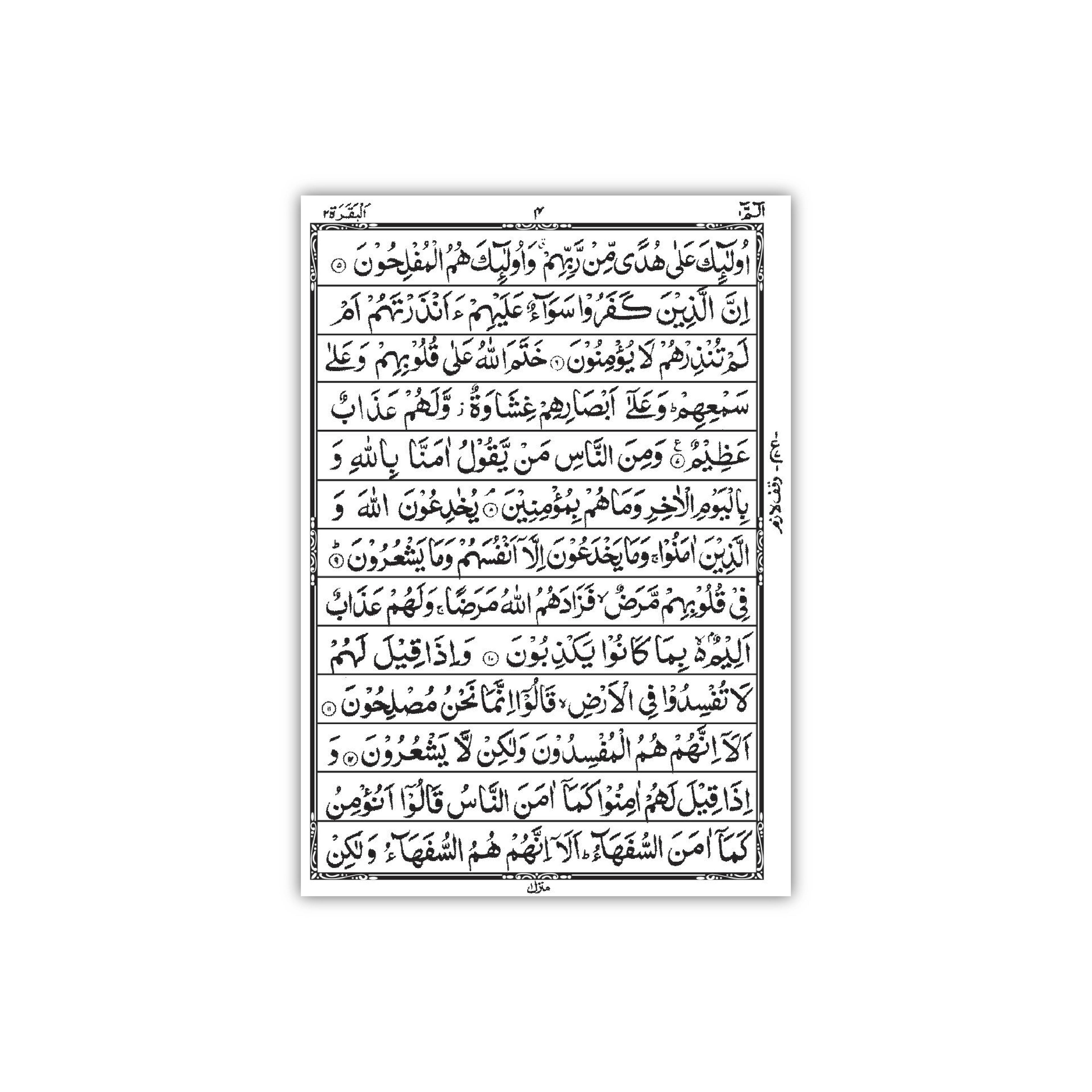 Pocket Size Holy Quran – 13 Lines Arabic Mushaf | Imported Offset Print with Golden Cover