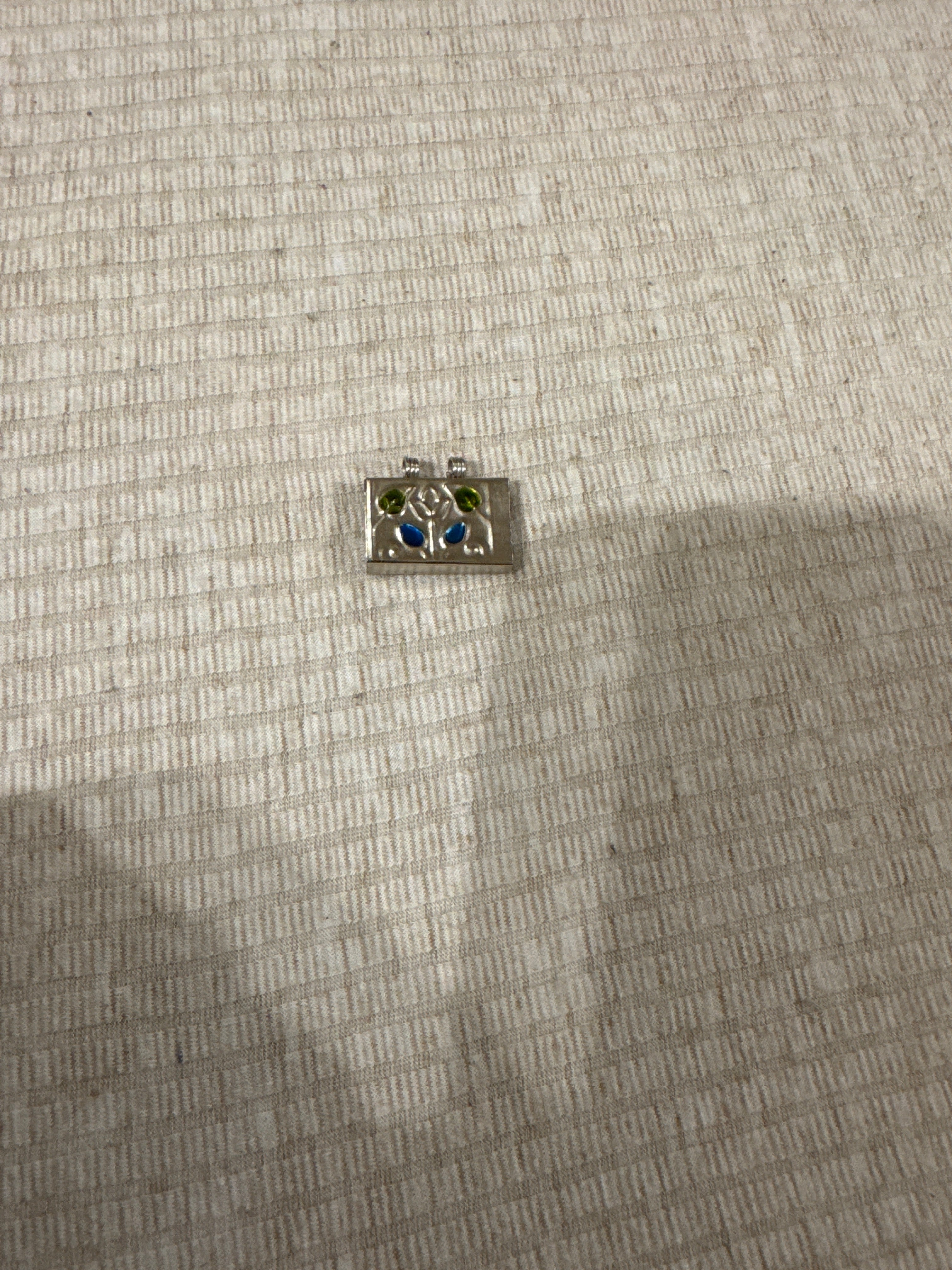 Leather and Sterling Metal Triangle Pendant Amulet Taweez/Taviz Islamic Necklace Gift (pack of 2)