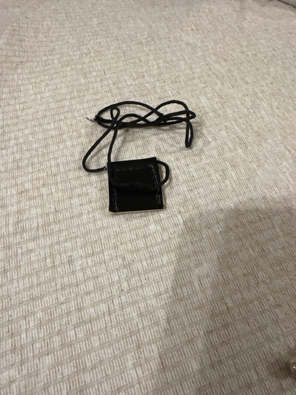 Leather and Sterling Metal Triangle Pendant Amulet Taweez/Taviz Islamic Necklace Gift (pack of 2)