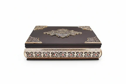 Wooden Box for Holy Quran – Handcrafted Decorative Storage Case