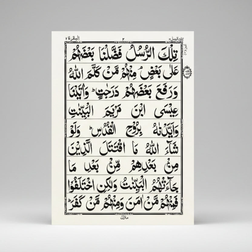 Sipara Set 9 Lines – White Background – Complete 30 Para with Premium Shaneel Box