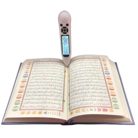 Pen Quran with Usmani Font & LED Display – A5 Size Quran Pak (Digital Reading Pen)