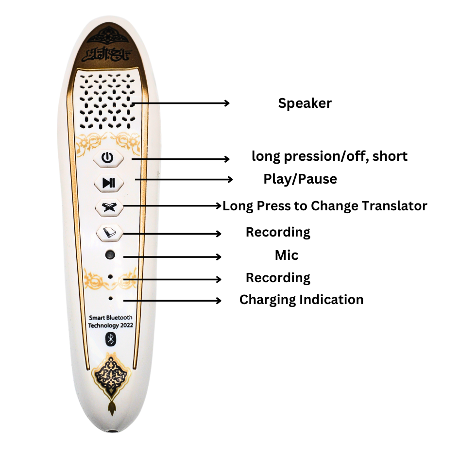 Digital Pen Quran Reader – Tajweedi Colour Coded 13 Line Glossy Paper Edition