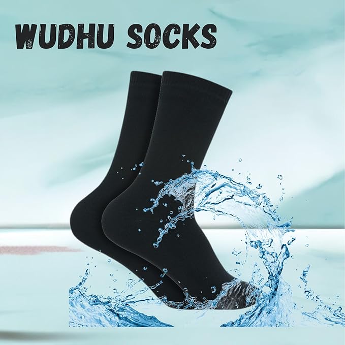 Islamic Wudhu Socks Non-Leather – Masah-Suitable, Waterproof & Breathable