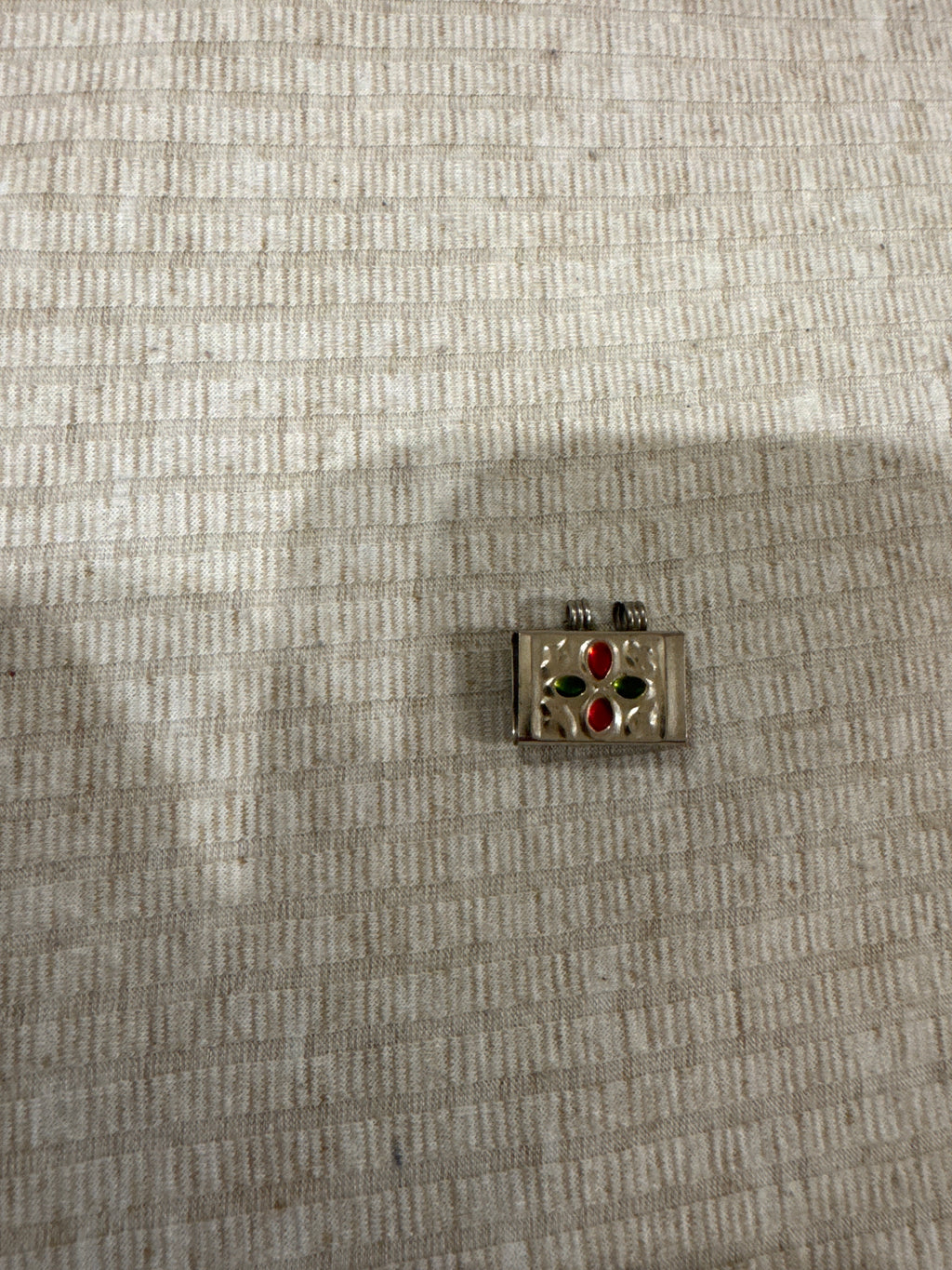 Leather and Sterling Metal Triangle Pendant Amulet Taweez/Taviz Islamic Necklace Gift (pack of 2)