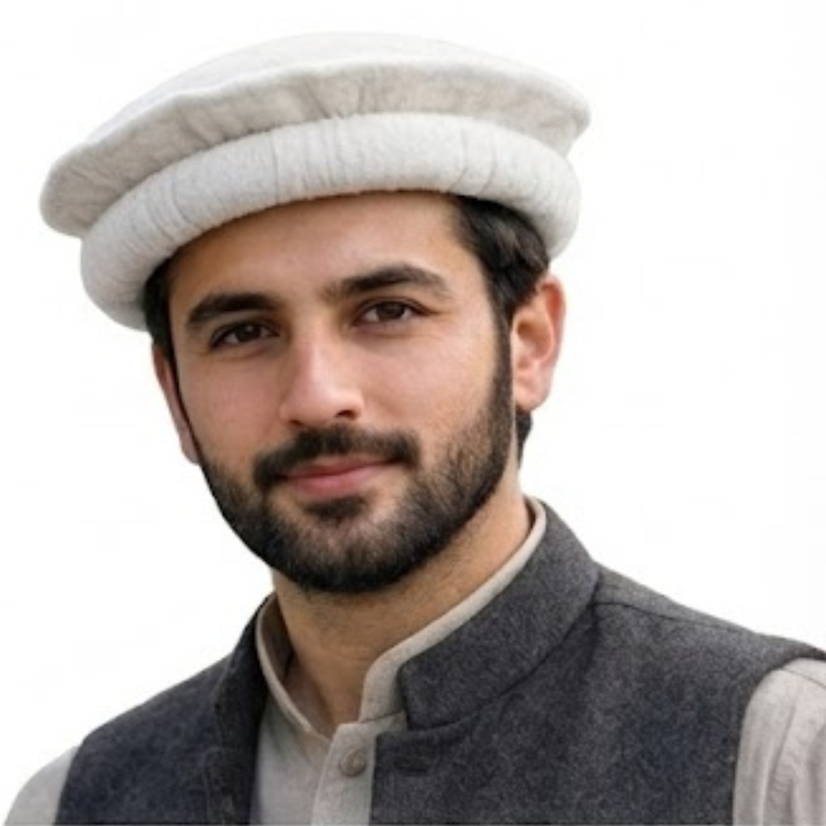 Pakol Wool Cap Afghan Handmade Hat Chitrali 100% Wool Pakul Cap