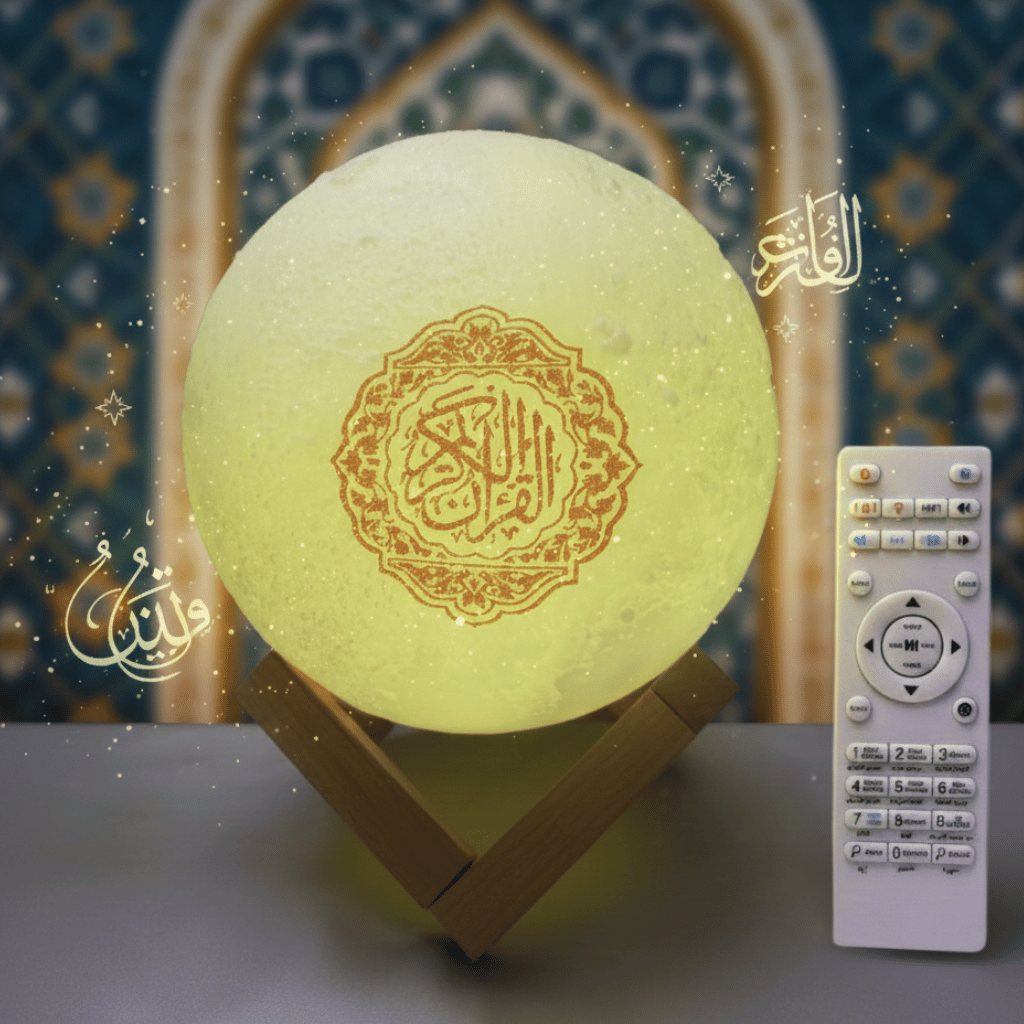 Quran Smart Touch LED Lamp Bluetooth Speaker with Remote and Rechargeable