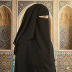 Women Black Niqab Face Veil