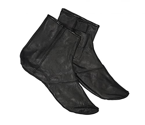 Taj Company Leather Socks Black (Size 7) | Desert Dress |Ref No. 11501-7 | Apparel Size System UK