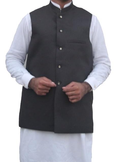 taj Men Waist Coat Indian Party Wear Traditional Ethnic Groom Outfit for Weddings