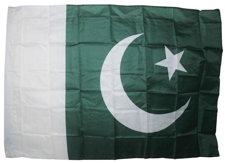 Islamic Republic of Pakistan National Flag 4 x 6 Feet 100% Cotton And Double Stitched (120x180cm) - Taj Company