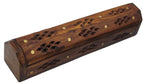 Wooden Bakhoor Oud Incense Burner and Incense Sticks Holder Box for Aromatherapy