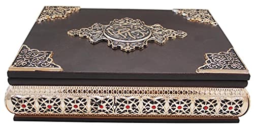 Wooden Fancy Box with Golden Borders Decorative Handicraft Crafted with love taj company