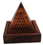 Wooden Bakhoor Oud Incense Burner and Incense Sticks Holder Box for Aromatherapy
