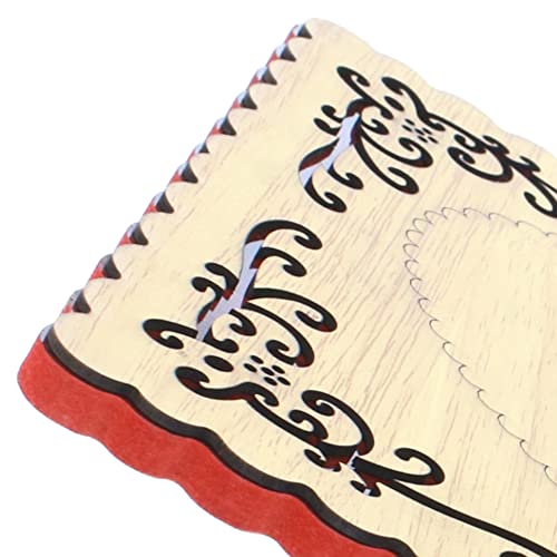 Rehal Foldable Wooden Strong Rihal Holy Quran Holy Koran Religious Prayer Book Compact Stand with Calligraphy Decorative Gift Design 13