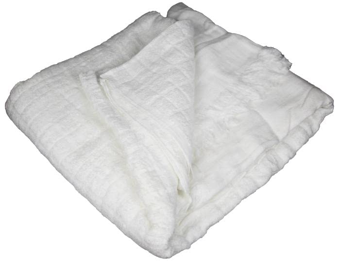 Al Bidaaya Ehram for Men for Hajj and Umrah - 2 Towels White - Hygienic Natural 100% Pure Combed Cotton Towels Super Soft (230x 115 cm) Taj company