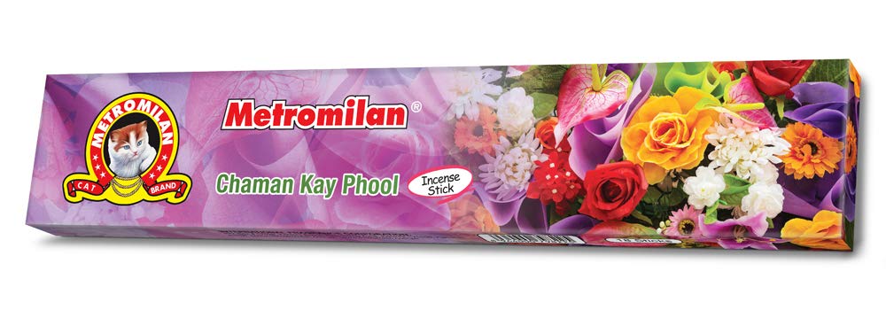Metromilan Incense Sticks Agarbatti for Prayer Free of Chemicals - Perfect Aromatherapy