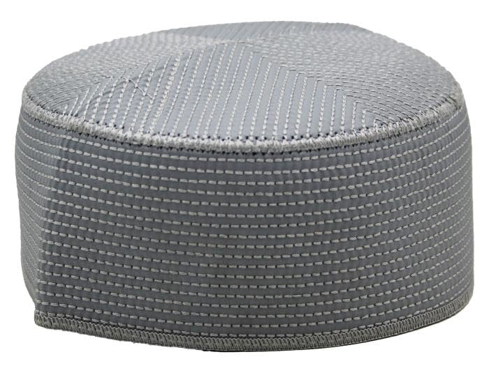 taj Muslim Prayer Hat Men's Embroided Skull Cap Islamic Nalain Shrif Paak Kufi Headware Indian Pakistan Hat Topi Kufi Round Cap Arabic Eid Ramadan (Black, 55)