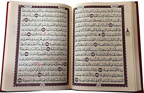 Al Quran Al Qareem - Uthmani Script 15 Line Mushaf Arabic Only Cream paper 19 x 25cm - Holy Quran