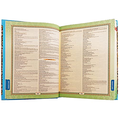 MAQDIS A5 NOBLE Al Quran Word for Word Translation Colour Coded Tajweed Arabic-English Blue