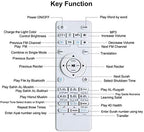 Quran Smart Touch LED Lamp Bluetooth Speaker with Remote and Rechargeable