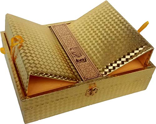 Holy Quran Bible Holder Gift Box Stand Gold Wood case Rehal Gifts Decorative