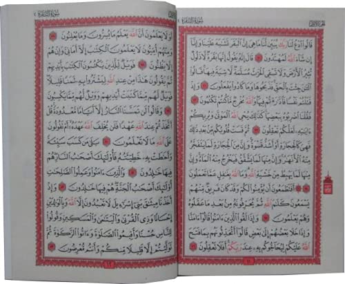 Al Quran Ul Karim Para Set Card Purse | 15 Lines | Usmani Saudi Arab Font | 30 Parts Divided Set with Leather Case