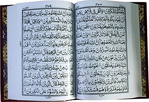 Holy Qur'an : Quran 11 Line Bold Font Plain Wgite Glossy Paper Large - Arabic Only