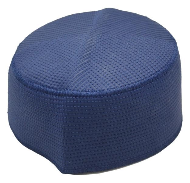 taj Muslim Prayer Hat Men's Embroided Skull Cap Islamic Nalain Shrif Paak Kufi Headware Indian Pakistan Hat Topi Kufi Round Cap Arabic Eid Ramadan (Black, 55)