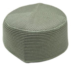 taj Muslim Prayer Hat Men's Embroided Skull Cap Islamic Nalain Shrif Paak Kufi Headware Indian Pakistan Hat Topi Kufi Round Cap Arabic Eid Ramadan (Black, 55)