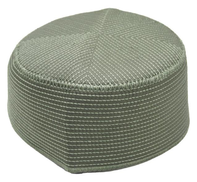 taj Muslim Prayer Hat Men's Embroided Skull Cap Islamic Nalain Shrif Paak Kufi Headware Indian Pakistan Hat Topi Kufi Round Cap Arabic Eid Ramadan (Black, 55)