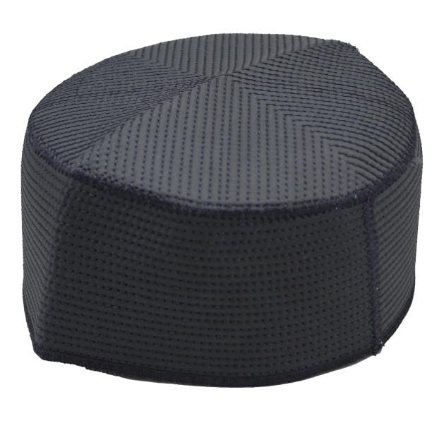 taj Muslim Prayer Hat Men's Embroided Skull Cap Islamic Nalain Shrif Paak Kufi Headware Indian Pakistan Hat Topi Kufi Round Cap Arabic Eid Ramadan (Black, 55)