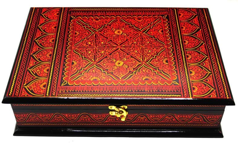 Wooden Lacquer Art Quran Box Handmade Custom Fancy Koran Case Islamic Gift Pack (Article 1)