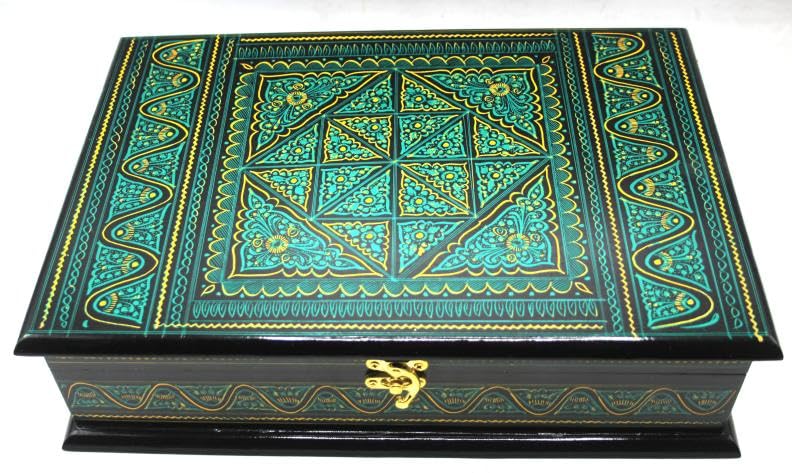 Wooden Lacquer Art Quran Box Handmade Custom Fancy Koran Case Islamic Gift Pack (Article 1)