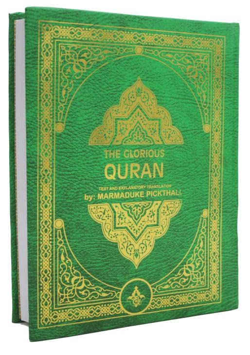 The Glorious Quran In Arabic English Translated By Marmaduke pickthall - Taj Company Quran - 7''x10''