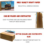Umrah Mubarak Gift Bags with Handles – Gold Paper Party Gift Bags for Umrah Gifts