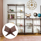 PRETYZOOM Wooden Quran Book Stand Muslim Book Holder Islam Foldable Rehal Bible Magazine Cookbook Display Holder Islam Religious Gift 21X29CM