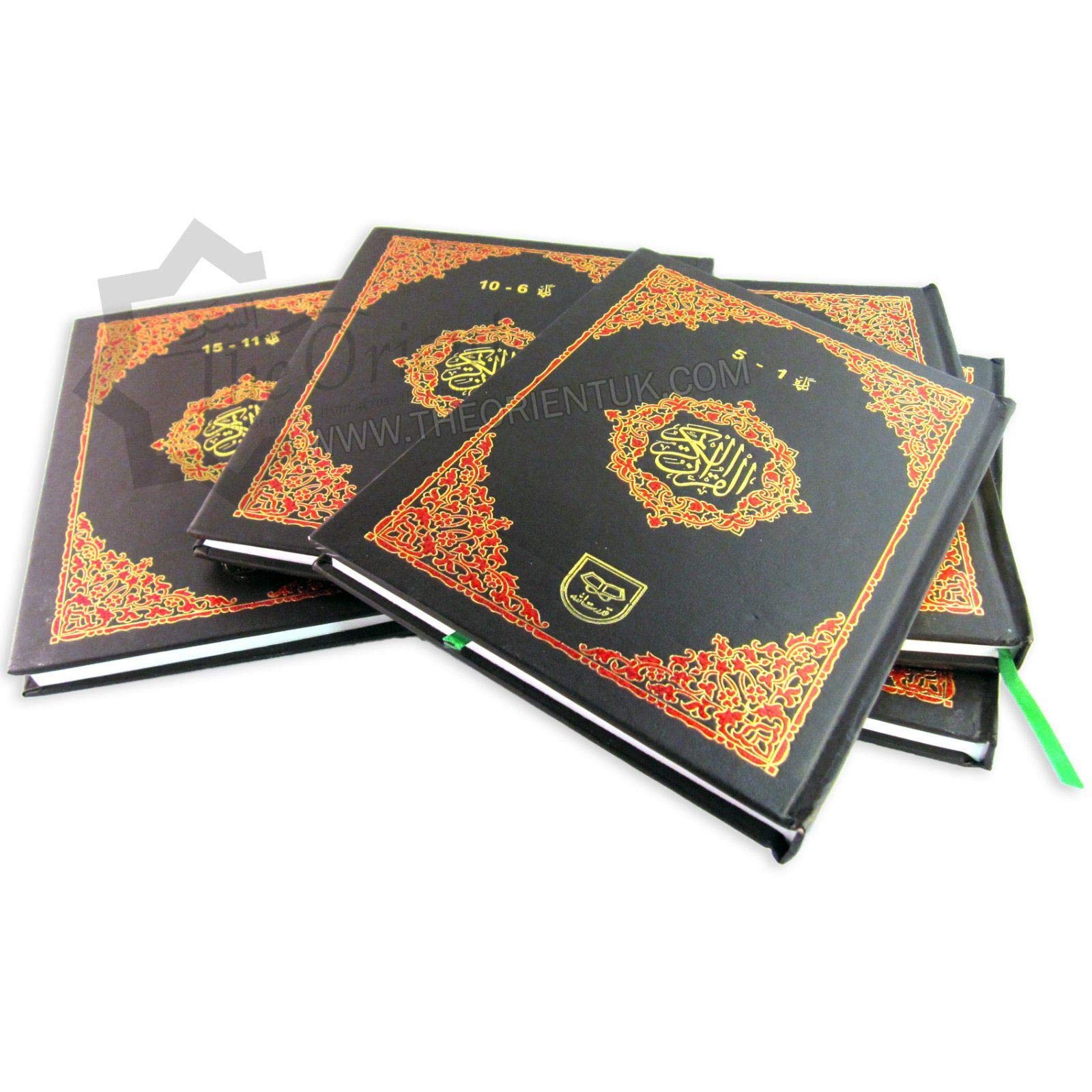 Colour Coded Full Quran in 5 Parts Panj Para Tajweed 9 Lines