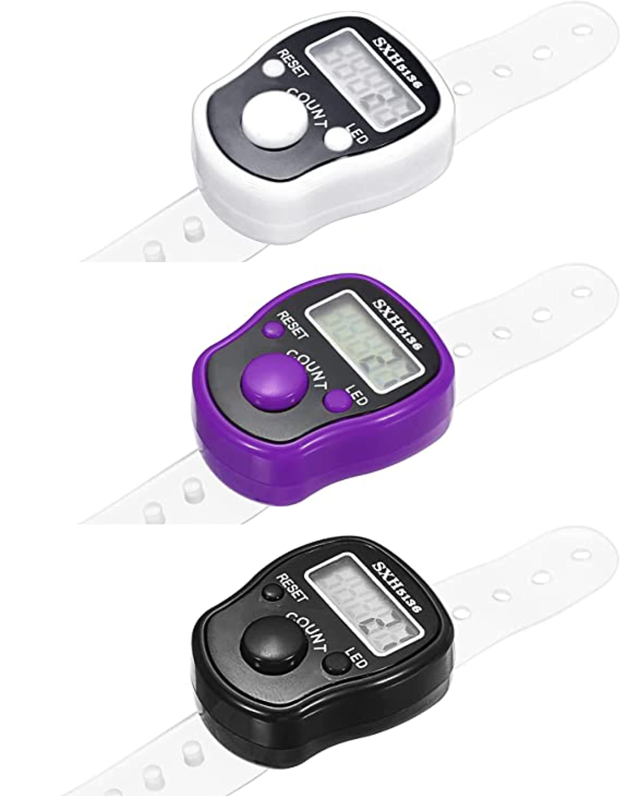 Taj Company- Digital Tasbih Counter LED Dispaly Electronic Hand Tally Counter For Sports pack of (3)