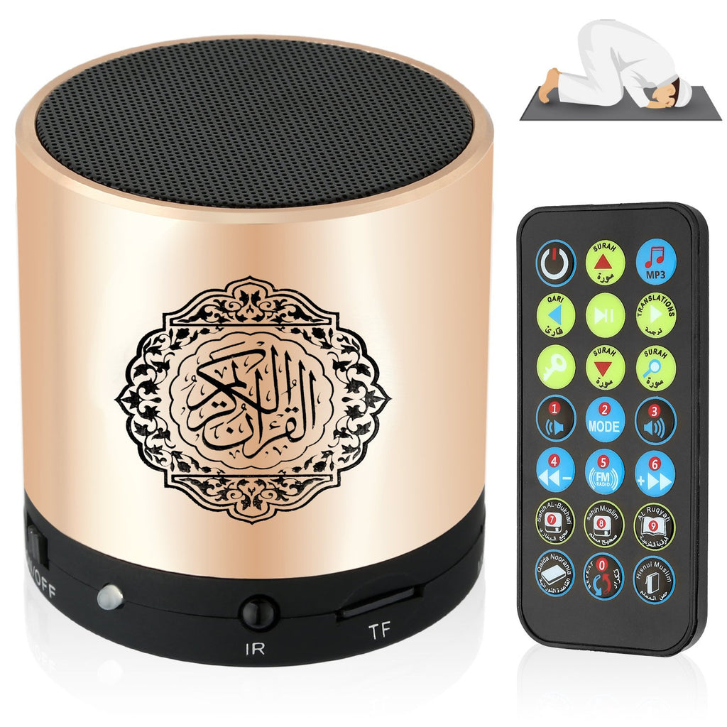 Quran Smart Touch LED Lamp Bluetooth Speaker with Remote and Rechargeable