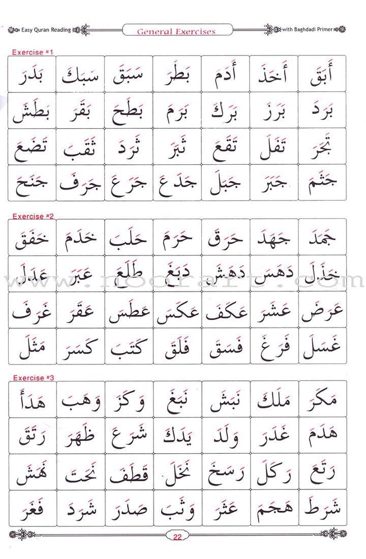 Easy Quran Reading with Bughdadi Primer (English Qaida)