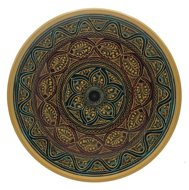 Wooden Plate Naqashi 10 inches
