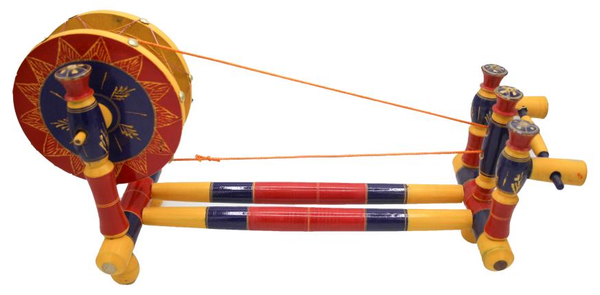 Wooden Charkha or Spinning Wheel Large