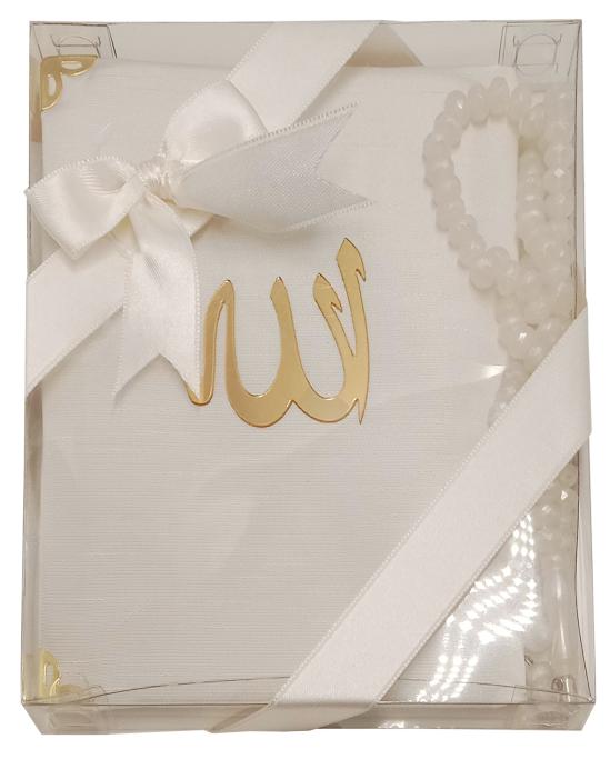 Turkish Sura with Bead Tasbih Gift Pack 7x7 inch