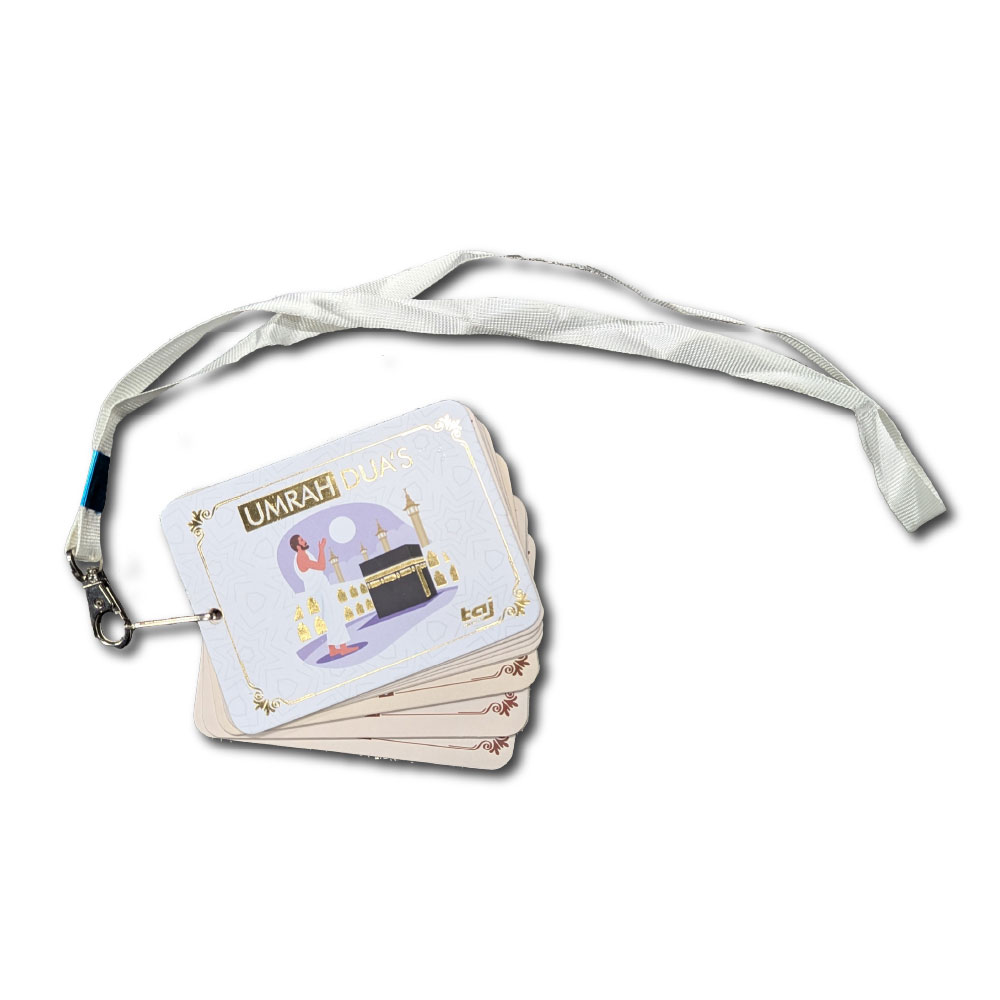 UMRAH DUAS CARD WITH STRING