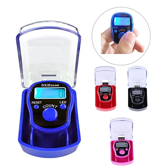Finger Counter Digital LED Light Single Packing plastic Box