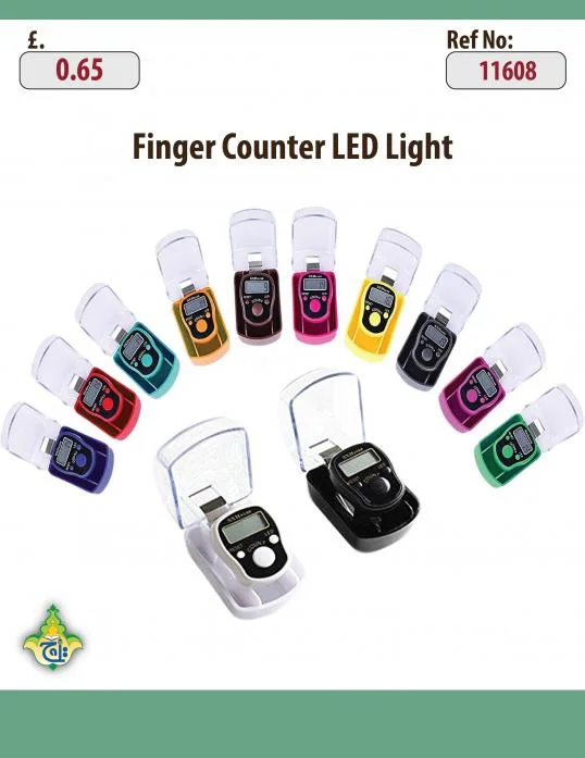 Finger Counter Digital LED Light Single Packing plastic Box