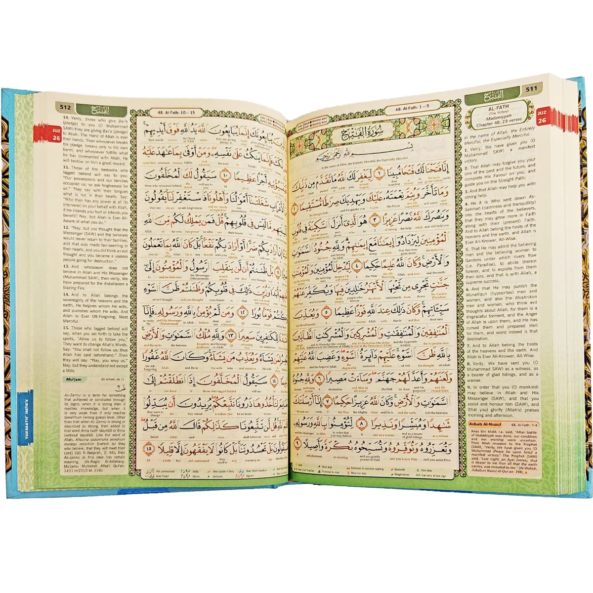 Maqdis Quran Word For Word Translation English Colour Coded Tajweed A5 Size (Karya Bestari)NaN4