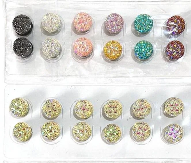 Magnetic Hijab Pins with Stones 12pcs